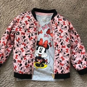 Disney mini mouse tee and jacket